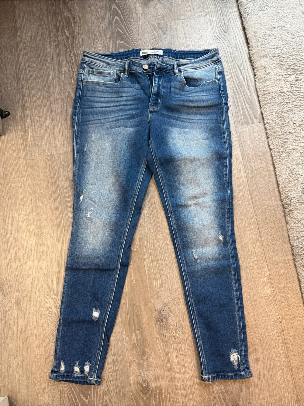 BKE Mid Wash Distressed Women’s Jeans